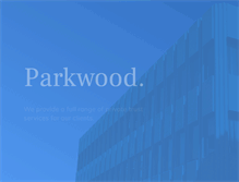 Tablet Screenshot of parkwoodcorp.com